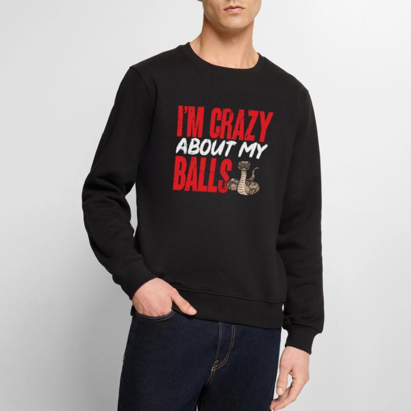 Ball Python Snake King Python Men's Premium Organic Jumper