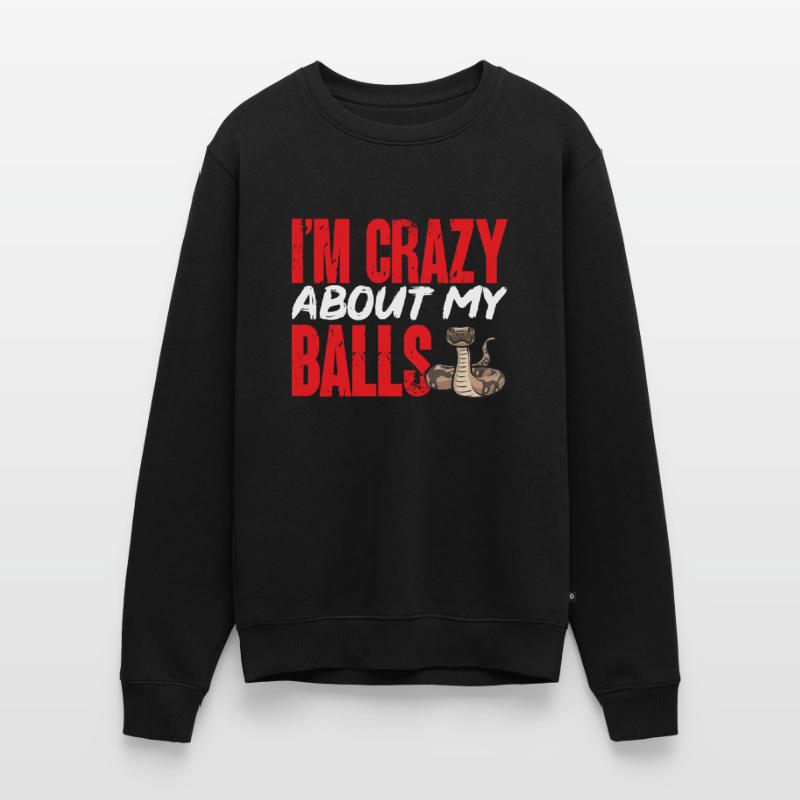 Ball Python Snake King Python Men's Premium Organic Jumper