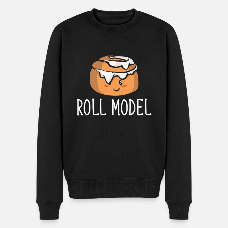 Rouleau à la cannelle - Pull Premium bio Homme - noir