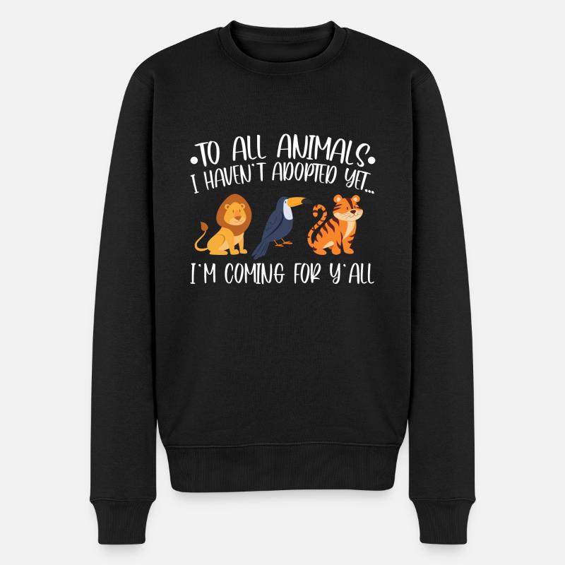 Adoption d'animaux - Pull Premium bio Homme - noir