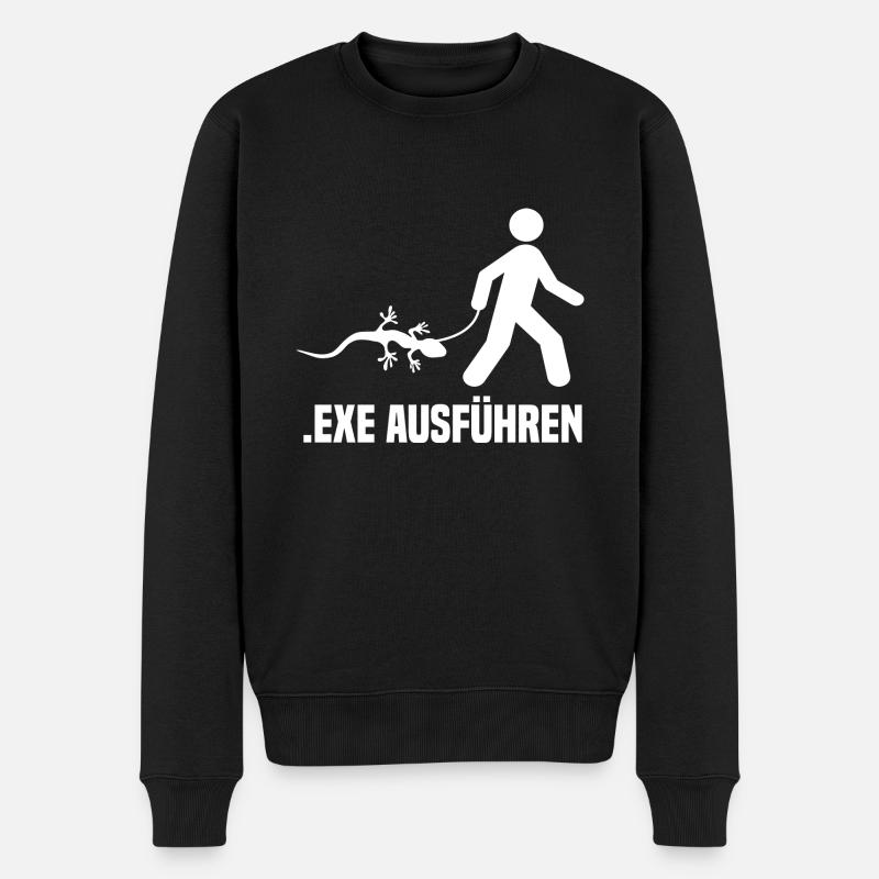 .EXE ausführen - Admin - Männer Premium Bio Pullover - Schwarz