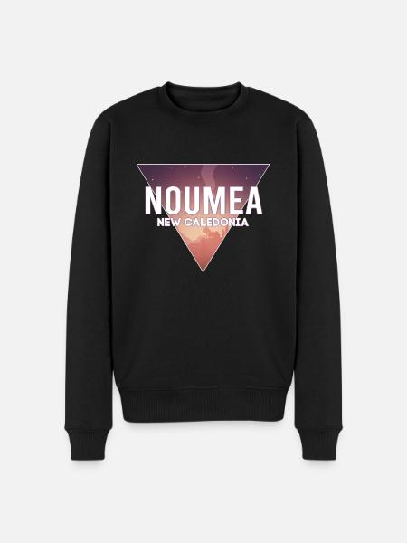 Nouvelle-Calédonie capitale paysage - Pull Premium bio Homme - noir