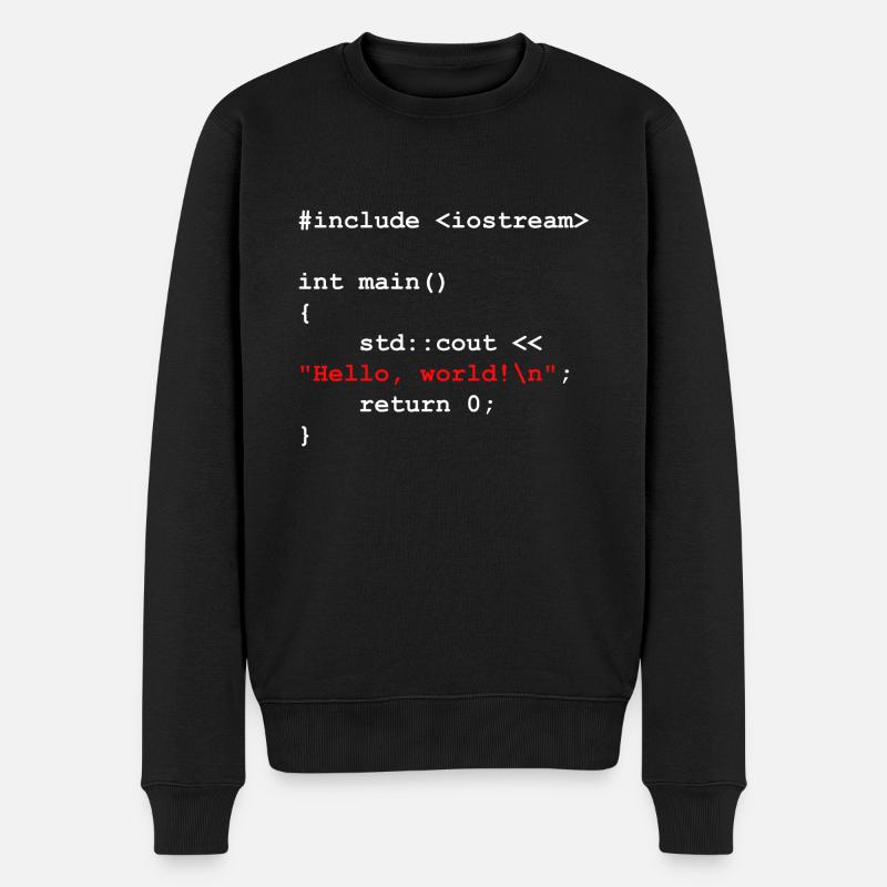 Programmierer Coder Software Entwickler - Männer Premium Bio Pullover - Schwarz
