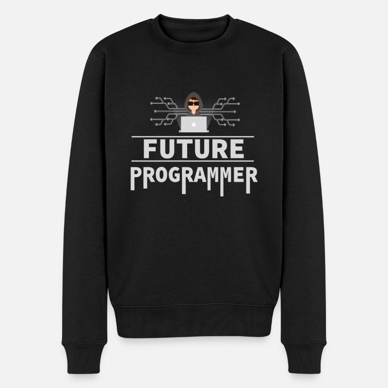 Programmierer Coder Software Entwickler - Männer Premium Bio Pullover - Schwarz