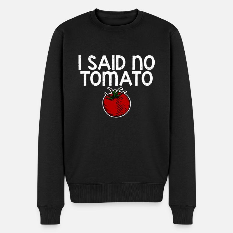 I Said No Tomato 4 - Männer Premium Bio Pullover - Schwarz