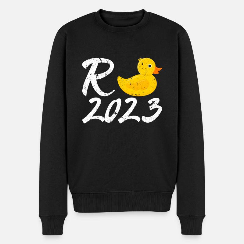 Rente 2023 Ruhestand Renteneintritt - Männer Premium Bio Pullover - Schwarz