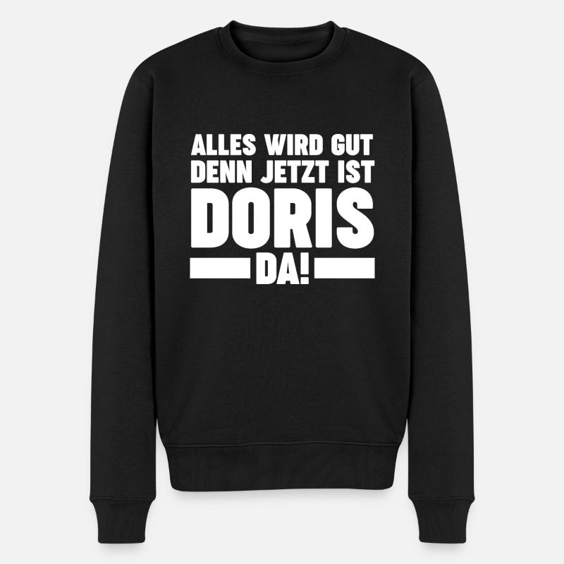 Doris - Männer Premium Bio Pullover - Schwarz