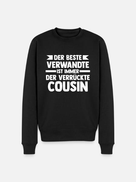 Cousins Cousin - Männer Premium Bio Pullover - Schwarz