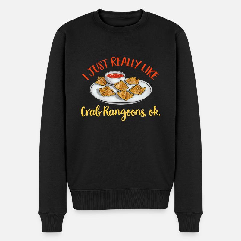 Krabben Rangoon Crabe Rangoon - Pull Premium bio Homme - noir