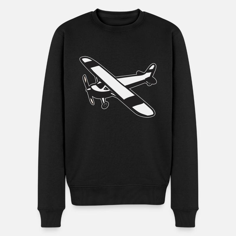 Remote Controlled Airplane Model Airplane - Men's Premium Organic Jumper - black