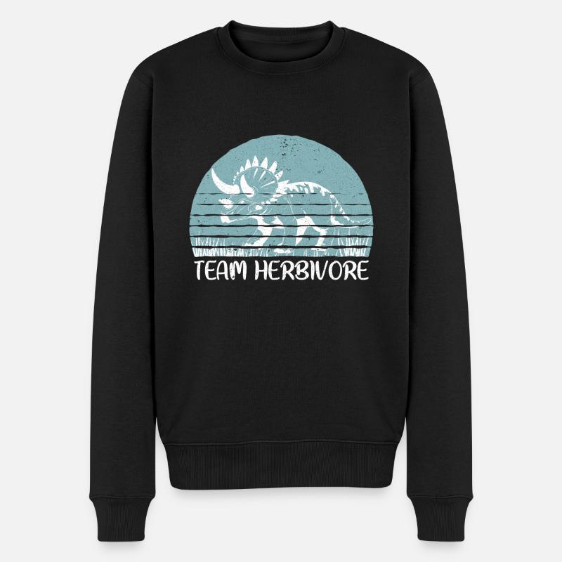Vegan Veganer - Männer Premium Bio Pullover - Schwarz