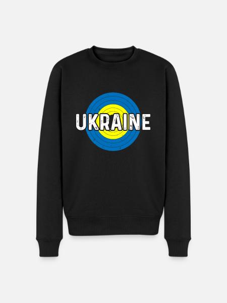 Ukraine Rainbow - Men's Premium Organic Jumper - black