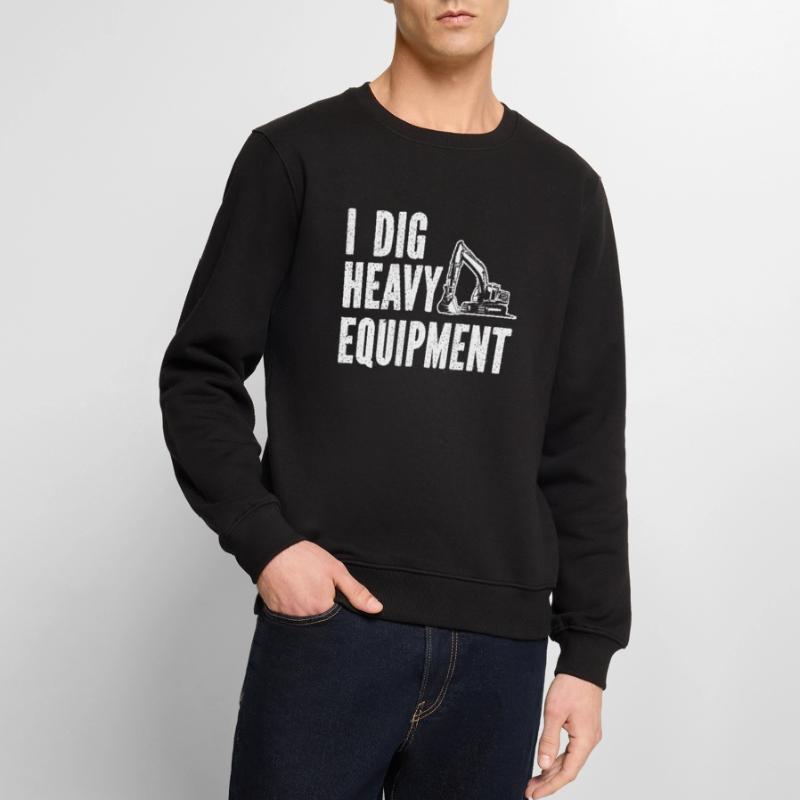 Construction machinery operator Excavator driver Excavator driver Construction workers Men's Premium Organic Jumper