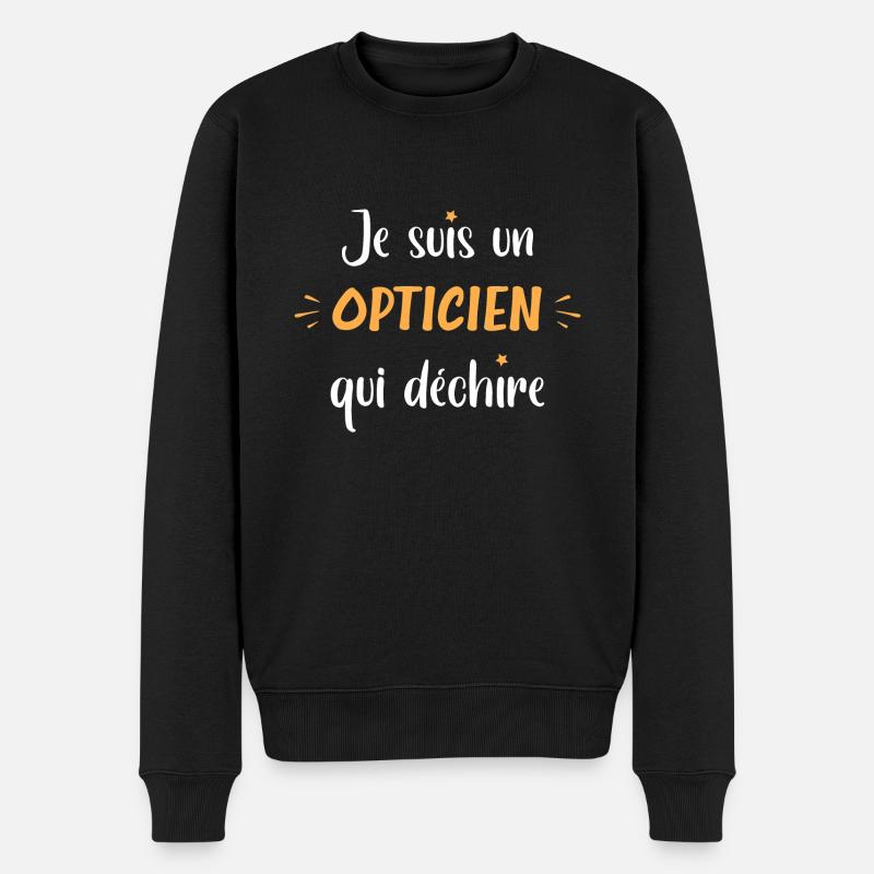 Opticien qui déchire - Pull Premium bio Homme - noir