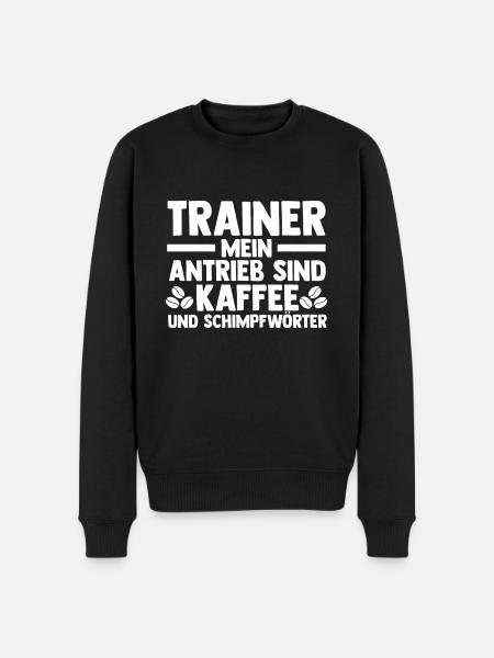 Kaffee Sportmannschaft Trainer - Männer Premium Bio Pullover - Schwarz