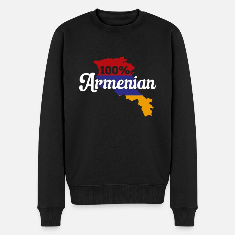 Drapeau arménien Arménie - Pull Premium bio Homme - noir