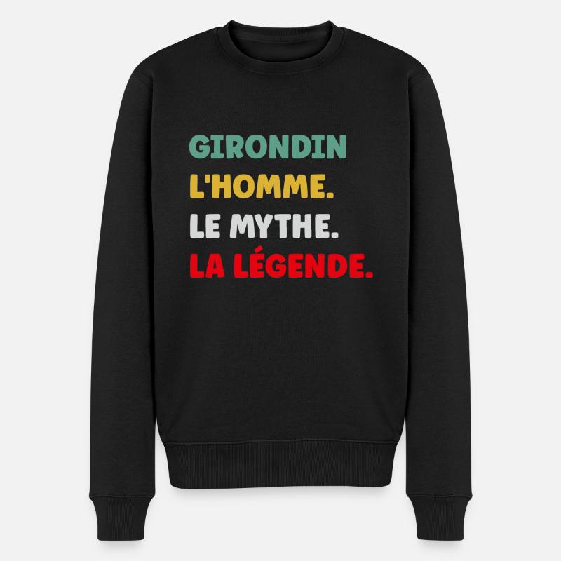 girondin - Pull Premium bio Homme - noir