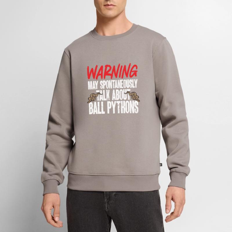 Ball Python Schlange Königspython Männer Premium Bio Pullover
