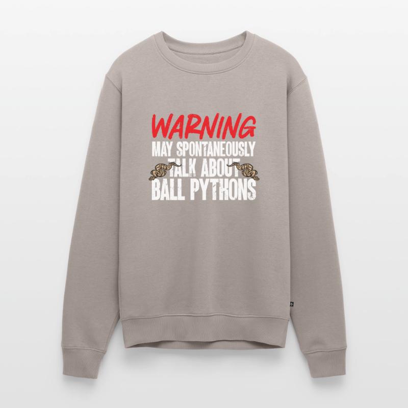 Ball Python Schlange Königspython Männer Premium Bio Pullover