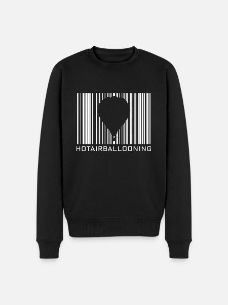 Montgolfière Hobby avec code-barres - Pull Premium bio Homme - noir