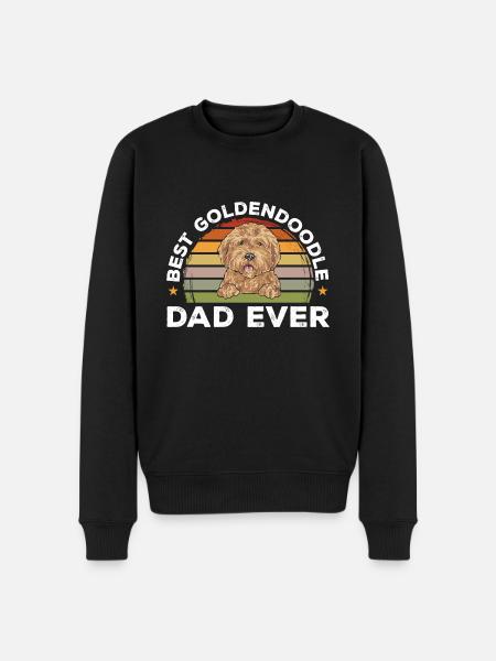Goldendoodle Doodle Dog - Men's Premium Organic Jumper - black