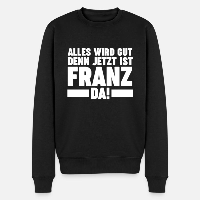 Franz - Männer Premium Bio Pullover - Schwarz