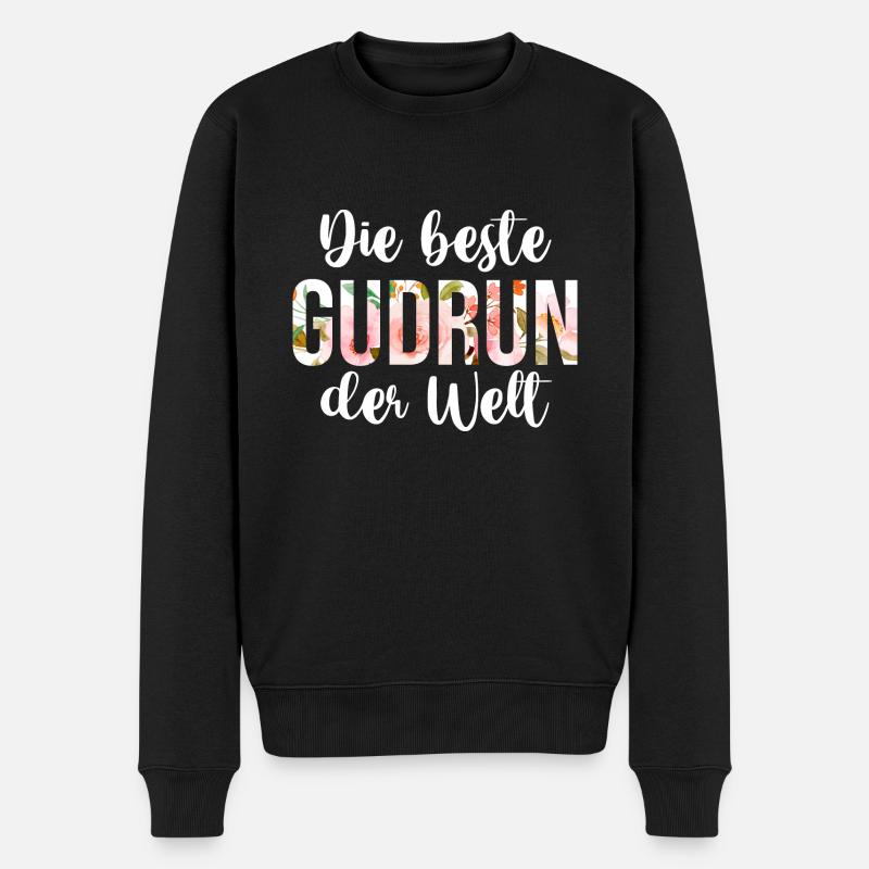 Gudrun - Männer Premium Bio Pullover - Schwarz
