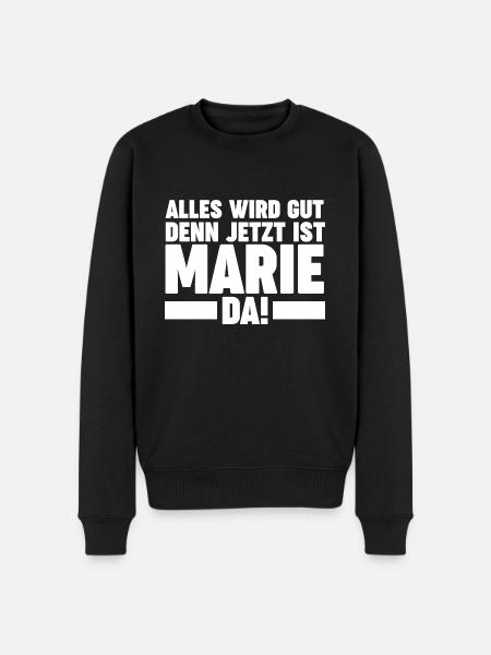 Marie - Männer Premium Bio Pullover - Schwarz