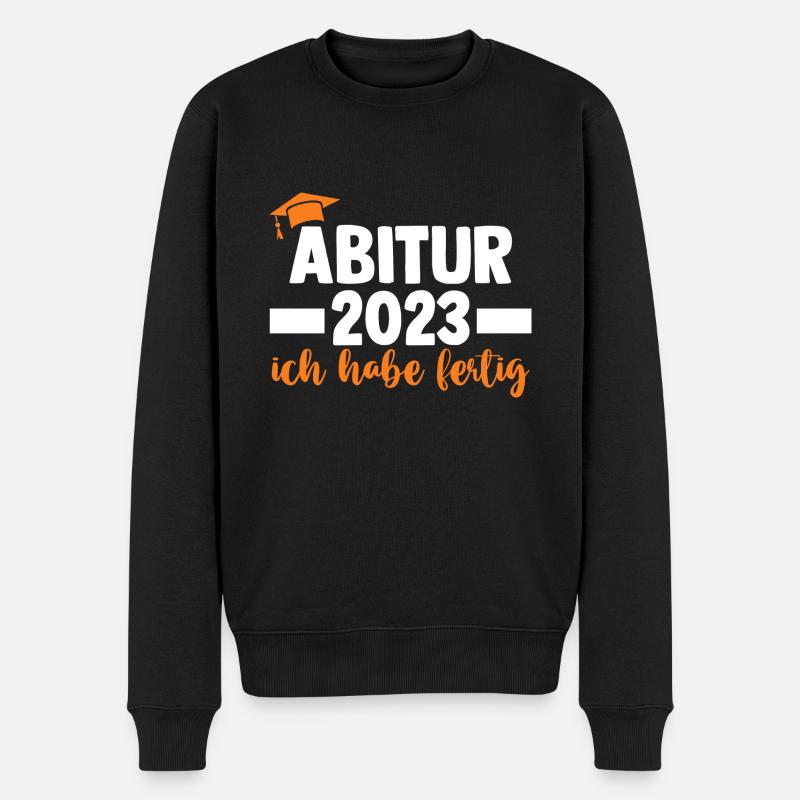 Abiturienten Abschluss 2023 Abitur - Männer Premium Bio Pullover - Schwarz