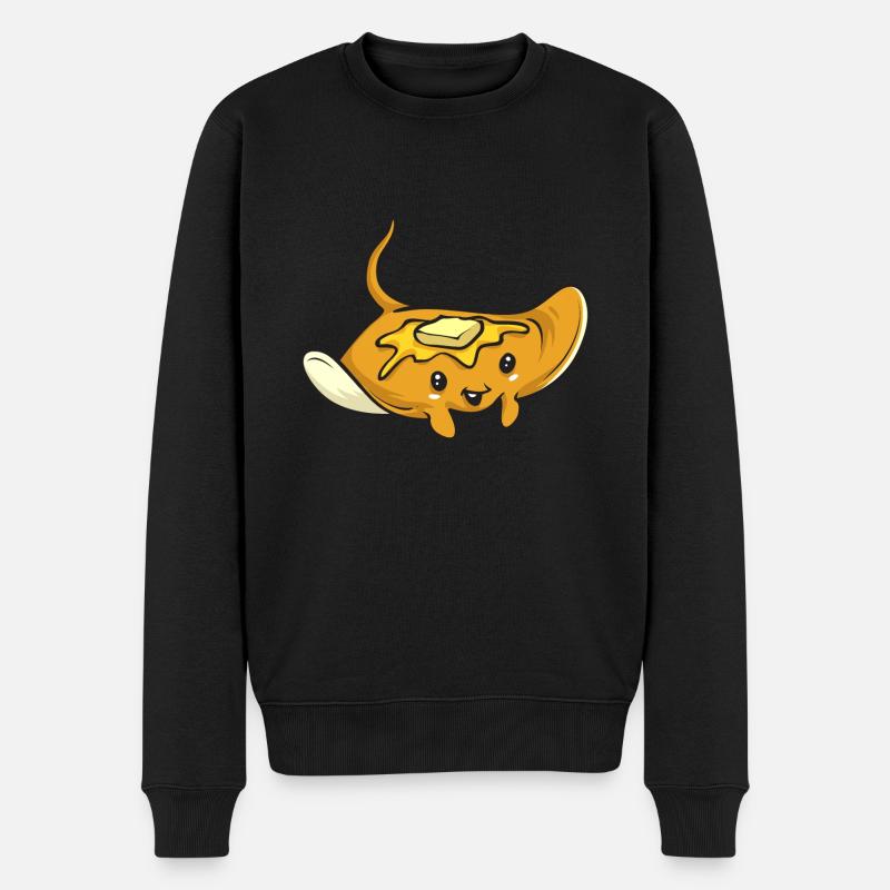 Stachelrochen Mantarochen Ozean Rochen - Männer Premium Bio Pullover - Schwarz