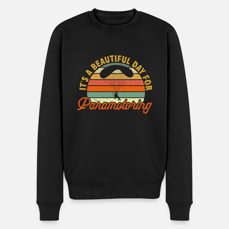 Paramoteur Parapente motorisé - Pull Premium bio Homme - noir