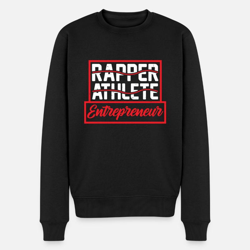 Rappeur Athlète Entrepreneur 57 - Pull Premium bio Homme - noir