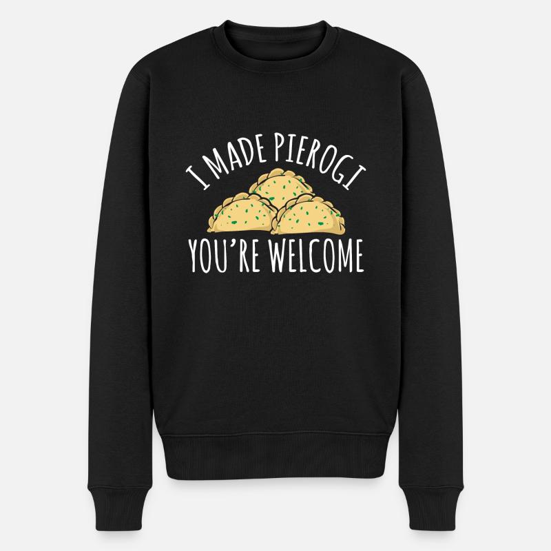 Pierogi polonais - Pull Premium bio Homme - noir