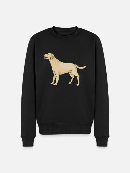 Yellow Labrador Retriever - Men's Premium Organic Jumper - black