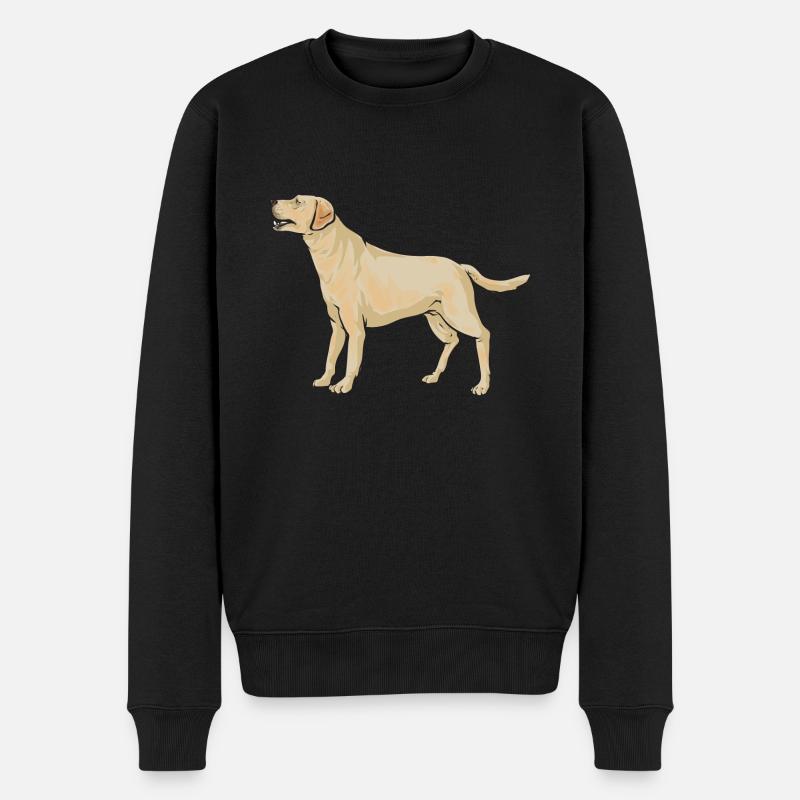 Labrador Retriever jaune - Pull Premium bio Homme - noir