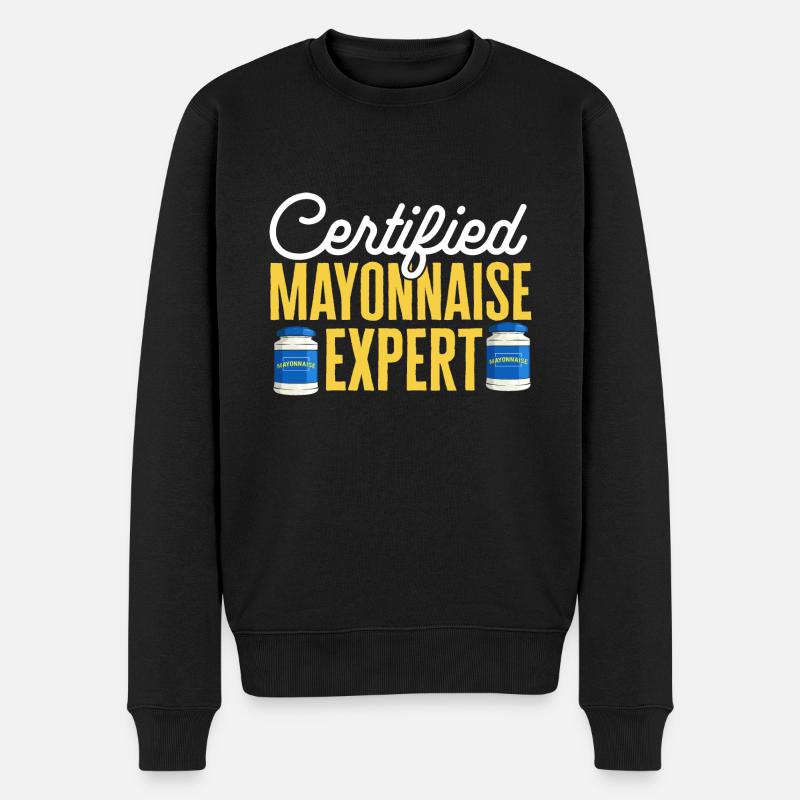 Mayonnaise - Männer Premium Bio Pullover - Schwarz