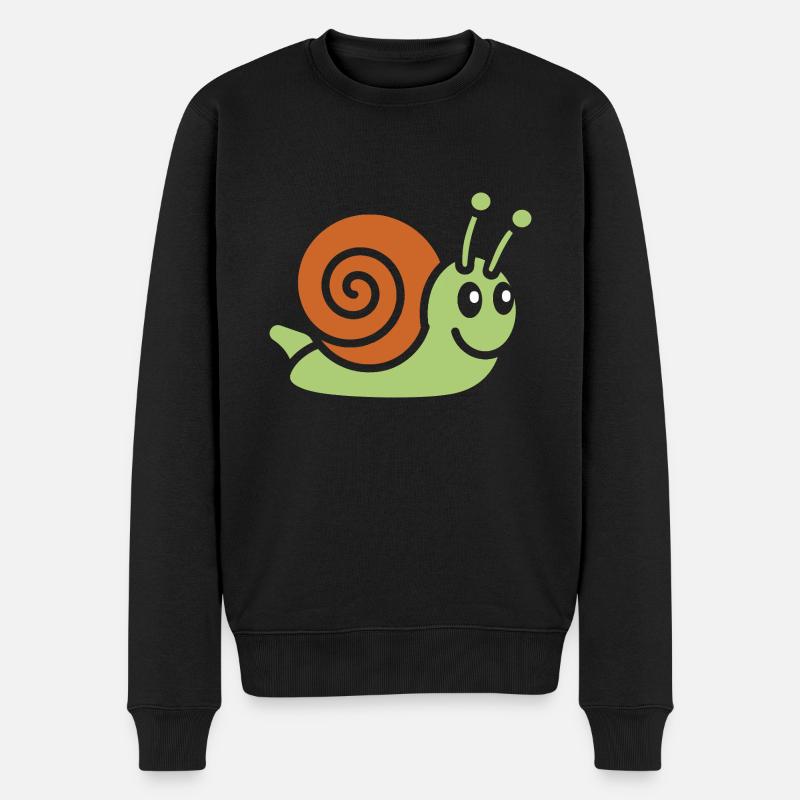 Escargot - Pull Premium bio Homme - noir