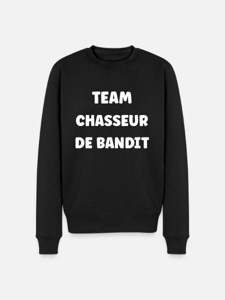 chasseur de bandit - Pull Premium bio Homme - noir