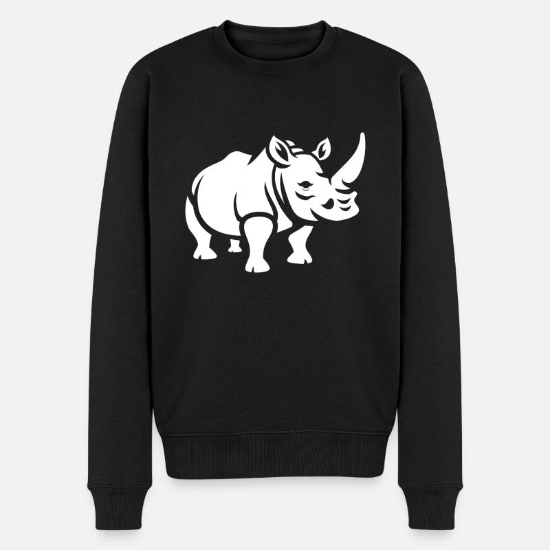 rhinocéros - Pull Premium bio Homme - noir