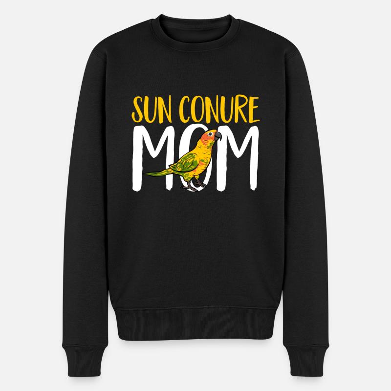 Molinasittich Papagei Vogel Sonnensittich - Männer Premium Bio Pullover - Schwarz