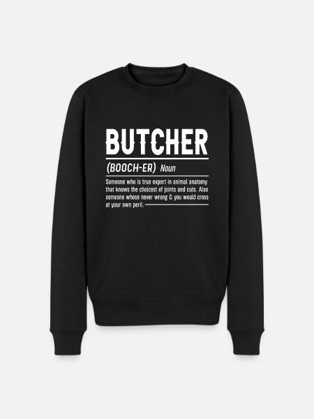 Butcher Butcher Butcher Butcher's Gift - Men's Premium Organic Jumper - black