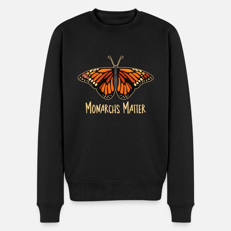 Monarque papillon monarque américain papillon monarque - Pull Premium bio Homme - noir