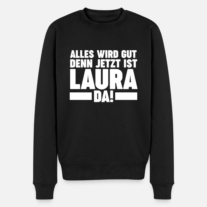 Laura - Männer Premium Bio Pullover - Schwarz