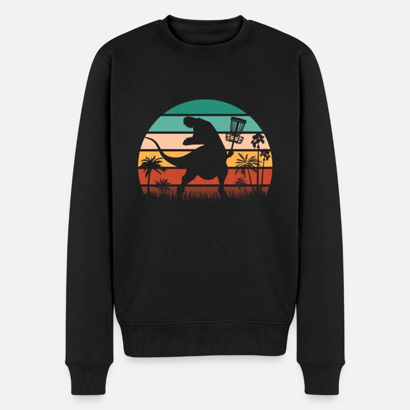 Discgolf Disc Golf Frisbee - Männer Premium Bio Pullover - Schwarz