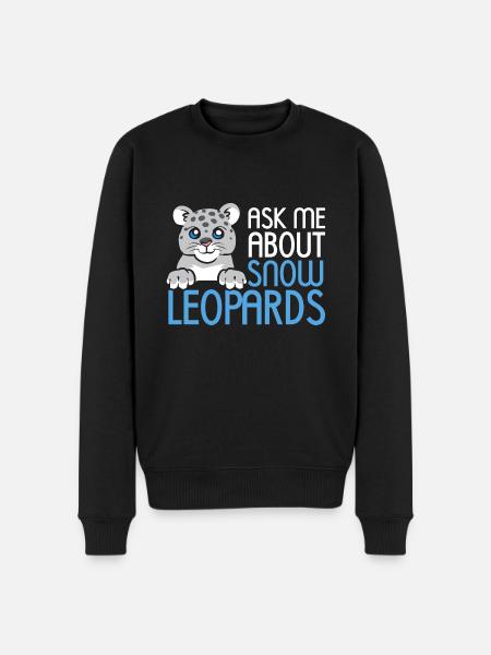 Snow leopard - Men's Premium Organic Jumper - black