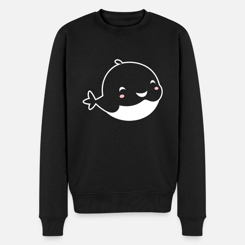 Bébé baleine - Pull Premium bio Homme - noir