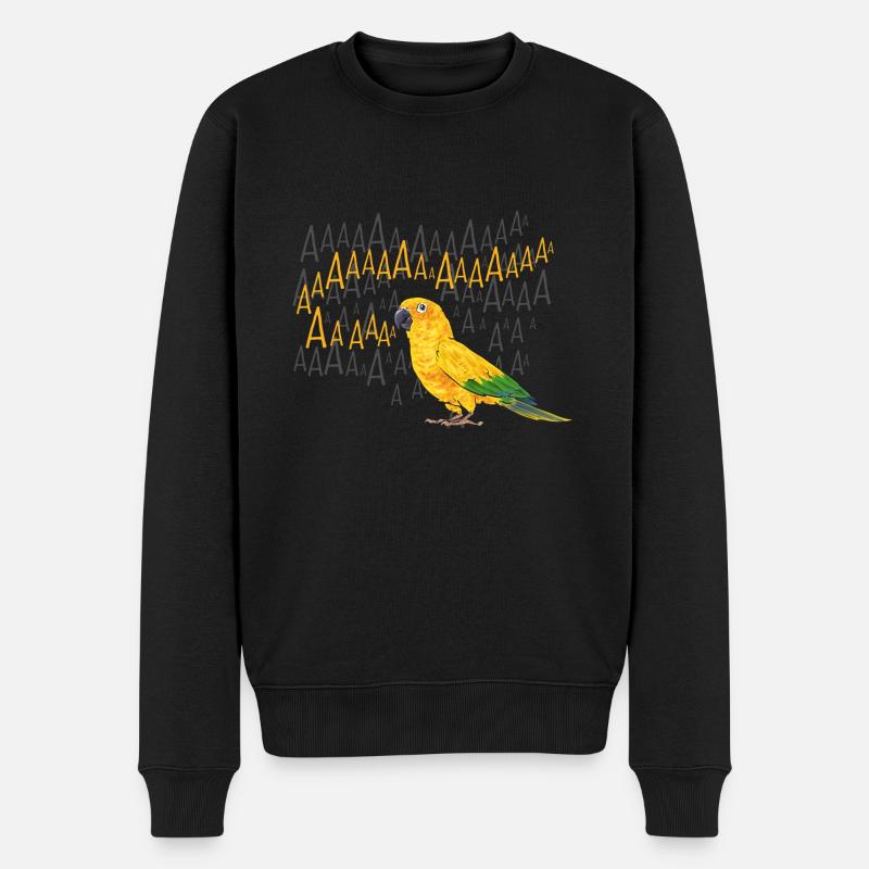 Perruche Perroquet Perruche Oiseau - Pull Premium bio Homme - noir