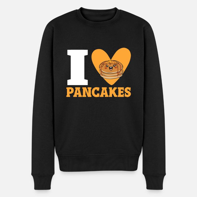 Crêpes Petit-déjeuner Crêpes - Pull Premium bio Homme - noir