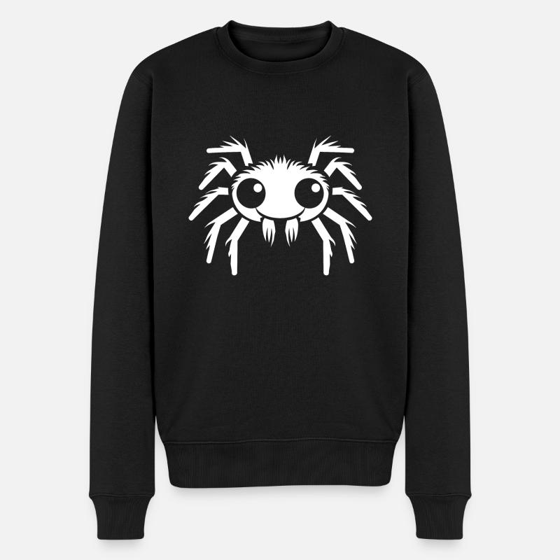 Spinne - Männer Premium Bio Pullover - Schwarz