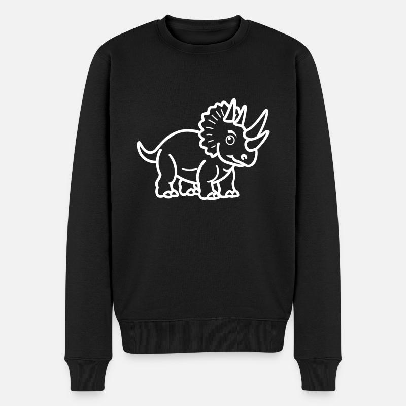 Triceratops - Pull Premium bio Homme - noir